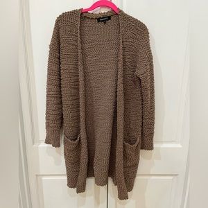 Small brown cozy cardigan